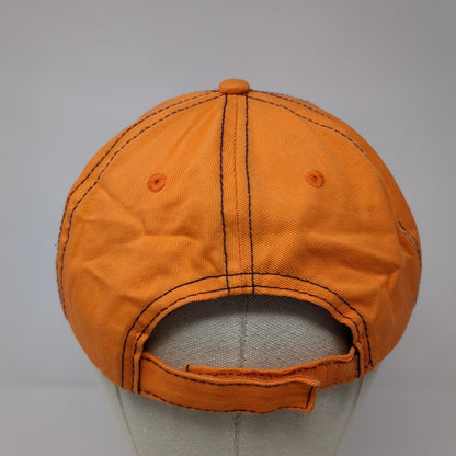 Corona Extra Strapback Hat Orange One Size Adjustable Embroidered 6 Panel Cotton