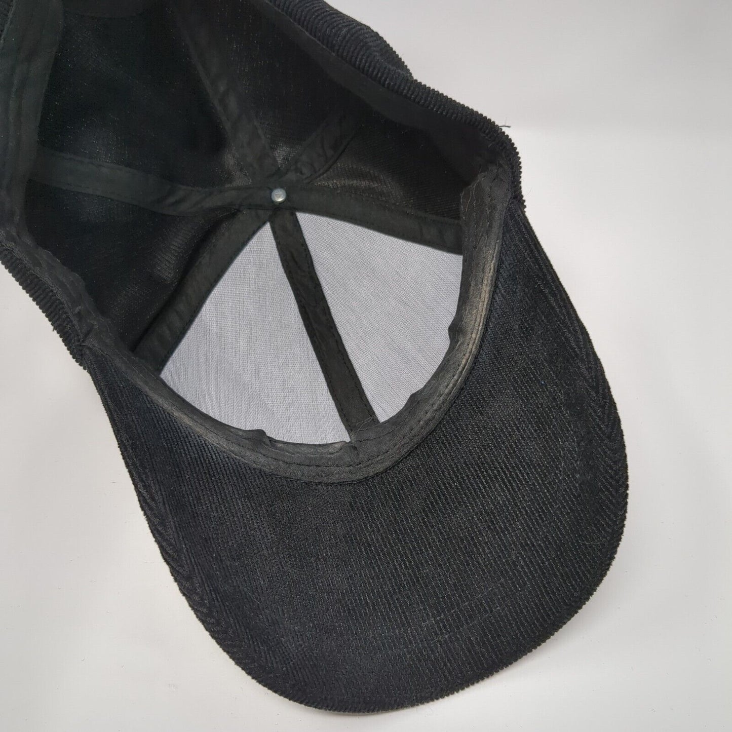 Unbranded Slideback Hat Black One Size Adjustable Solid Fur Pom Pom