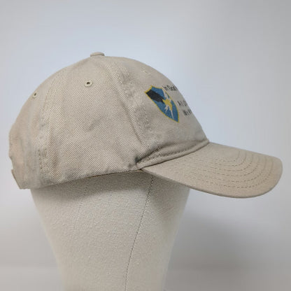 OTTO Baseball Cap Beige One Size God Trust Others Monitor Embroidered Cotton Hat