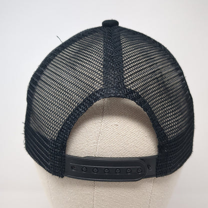 Bring Back Local Patch Snapback Trucker Hat Black One Size Mesh Back