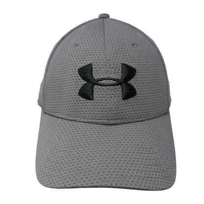 Under Armour Fitted Hat Gray M/L Lightweight Breathable Embroidered 6 Panel