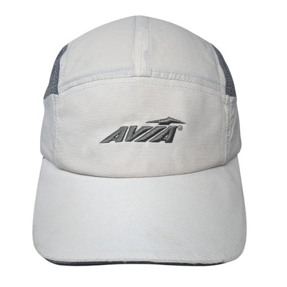 Avia Strapback 5 Panel Cap White One Size Adjustable Lightweight Embroidered