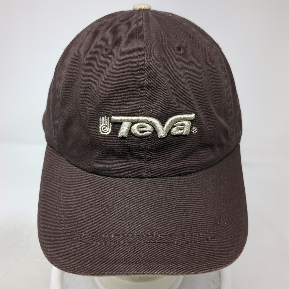 Teva Baseball Cap Brown One Size Slideback Embroidered Logo Outdoor Active Hat