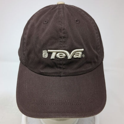 Teva Baseball Cap Brown One Size Slideback Embroidered Logo Outdoor Active Hat
