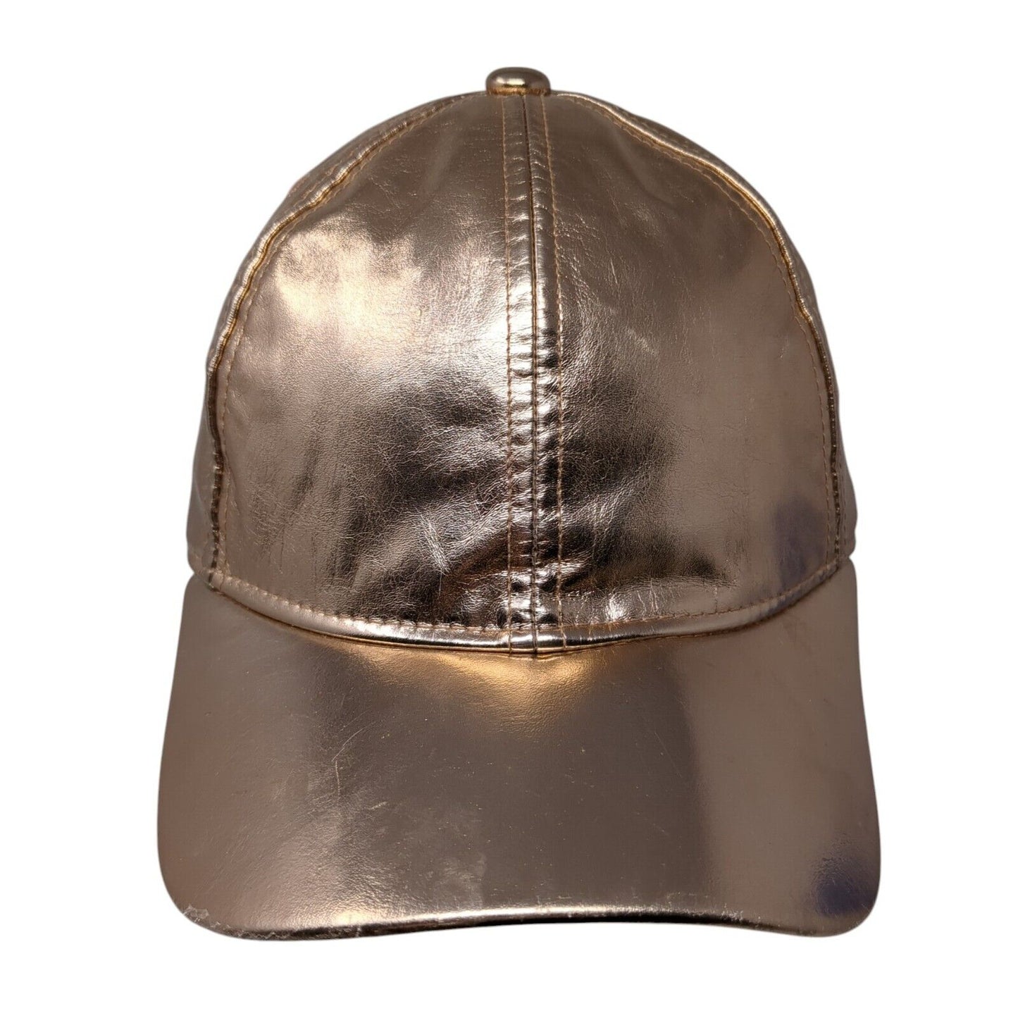 Gymboree Strapback Hat Pink M/L Adjustable Solid Metallic 6 Panel