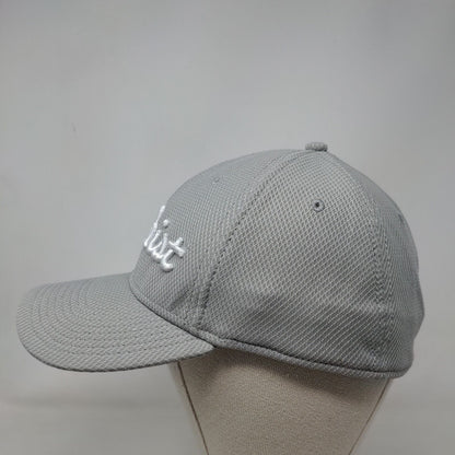 Titleist Fitted Hat Gray Large-XL Embroidered New Era 6 Panel Vent Holes