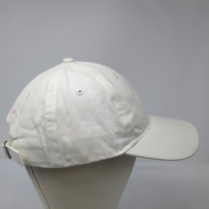 Pelican Coast Baseball Cap White One Size Logo Embroidered Slideback Cotton hat