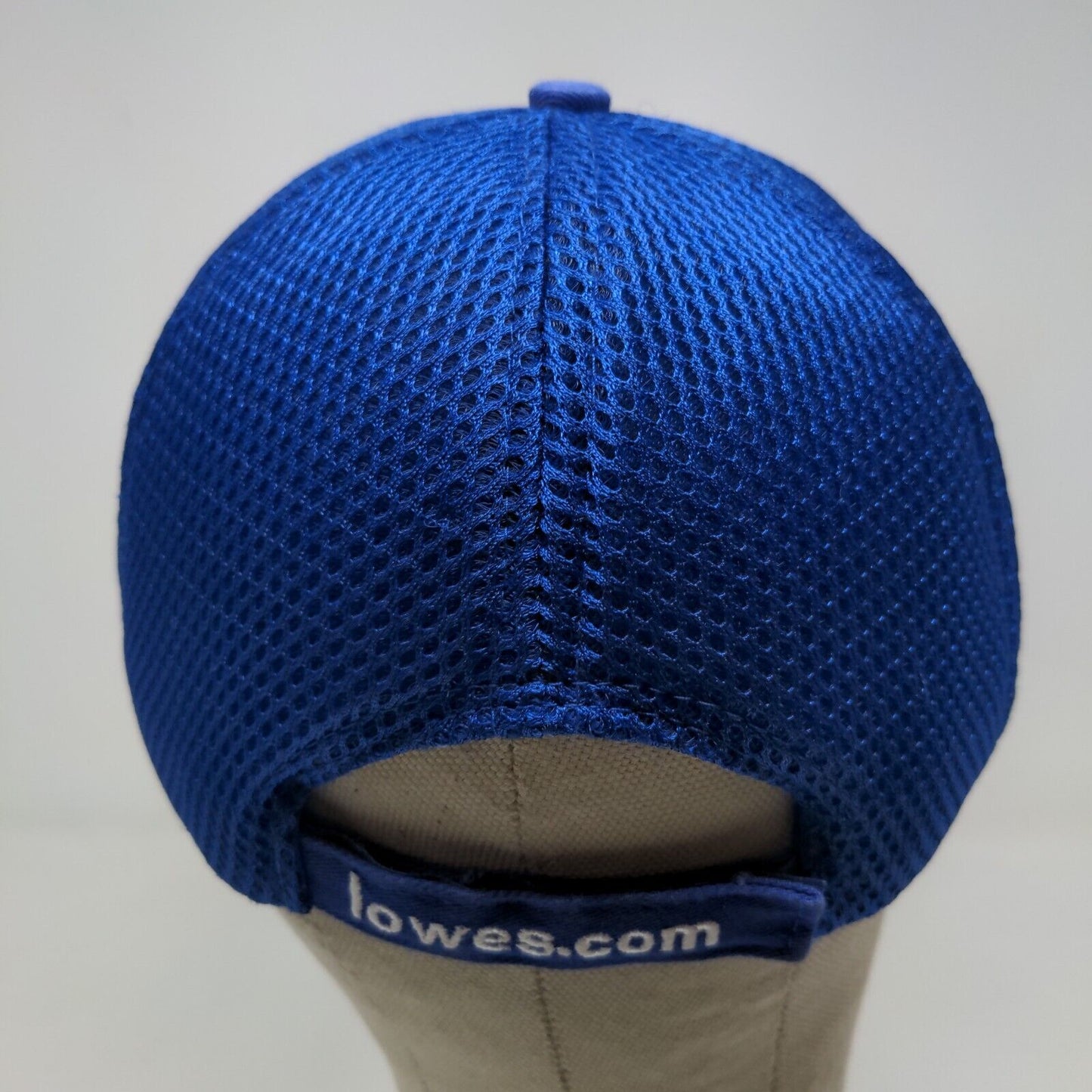 Lowe's Men's Strapback Mesh Back Hat Blue Size OSFA Embroidered Logo Cotton