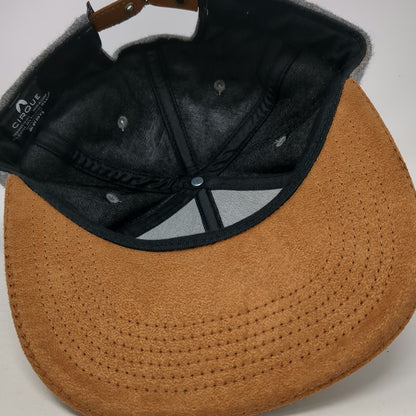 Cirque Baseball Cap Gray One Size Boise ID Skyline Patch Strapback Brown Hat