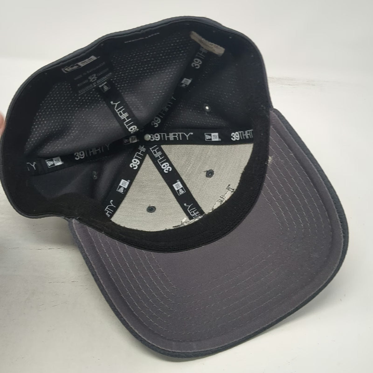 New Era 39THIRTY Gray Baseball Cap L House of Design Orange Black Stretch Hat