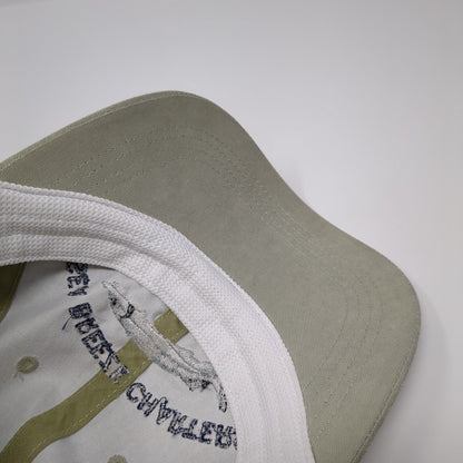 Sea Breeze Charters Ilwaco WA Slideback Hat Green One Size 6 Panel