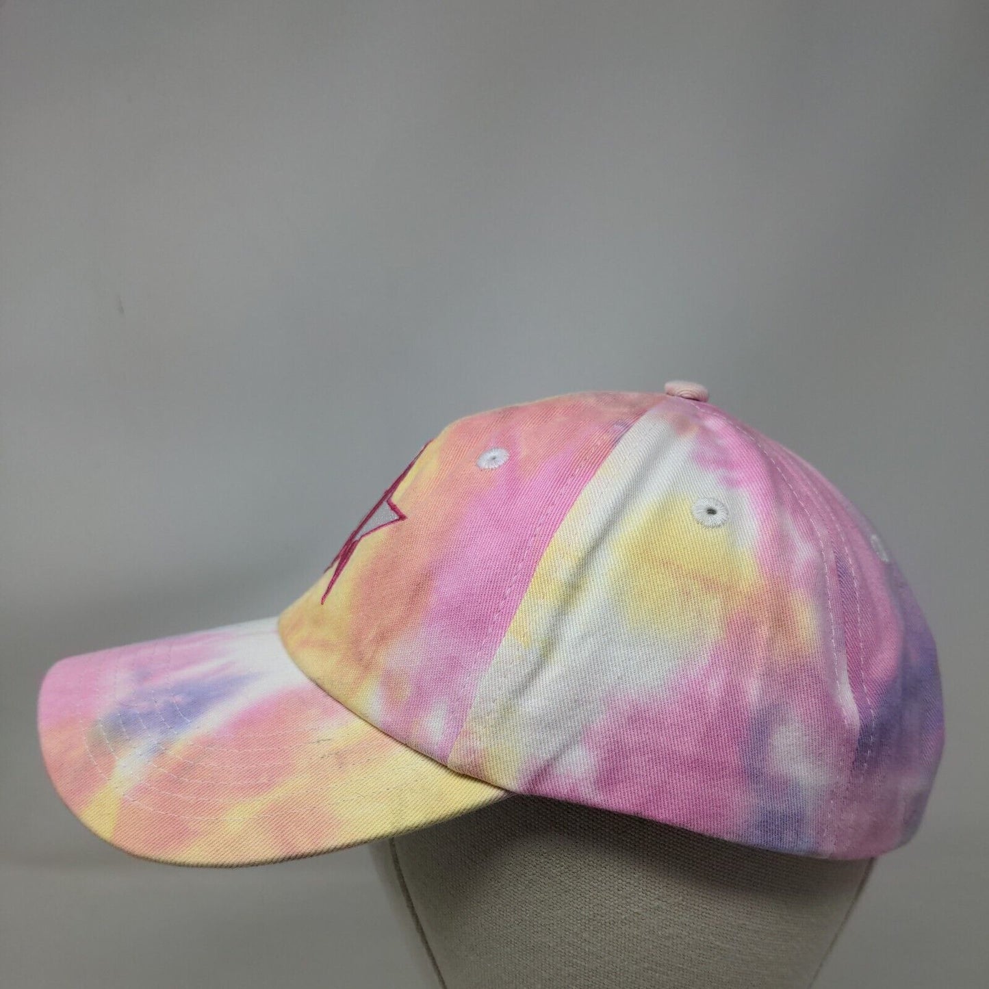 Jefree Star Slideback Hat Multicolor One Size Embroidered Tie Dye 6 Panel
