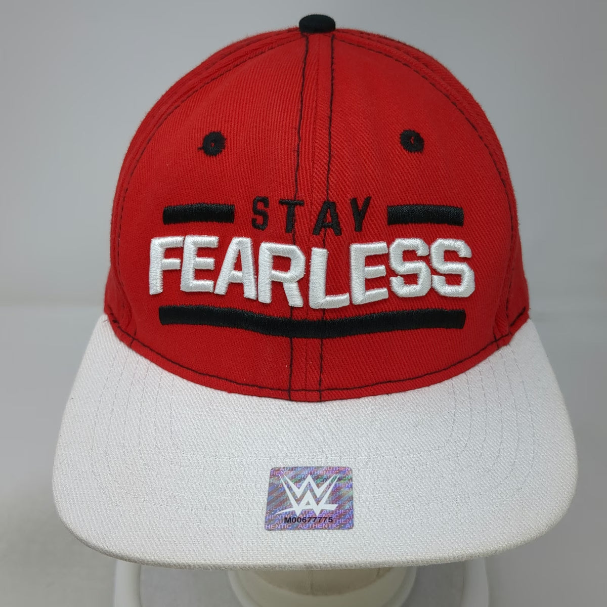 WWE Authentic Snapback Red One Size Stay Fearless Bella Twins Hat Flat Brim
