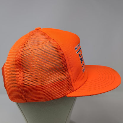 SKM Trucker Hat Orange One Size NRA Whittington Center Alaska Wilderness Hunt