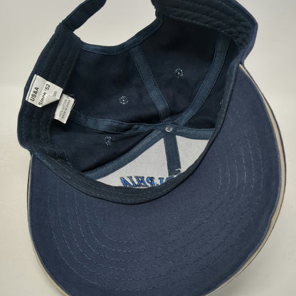 US&A Philadelphia Liberty Bell American Flag Blue OSFM Baseball Cap Hat Cotton
