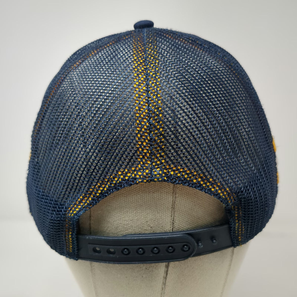 Nuthin Fancy Co. Trucker Hat Blue One Size Mesh Snapback Stripes Almost Heaven