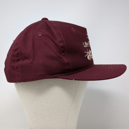 YoungAn 5 Panel Red One Size Snapback Life Flight Medical Center Helicopter hat