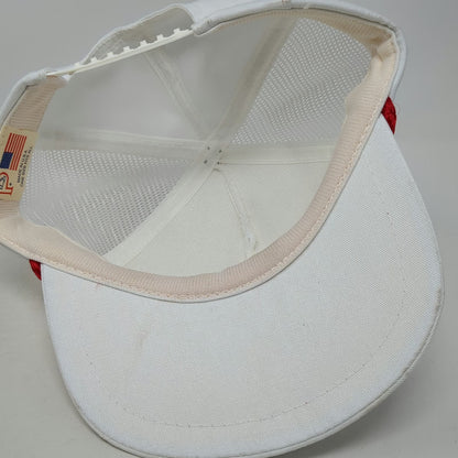 5 Panel White One Size Union Pacific Railroad Shield Logo Mesh Snapback Rope Hat