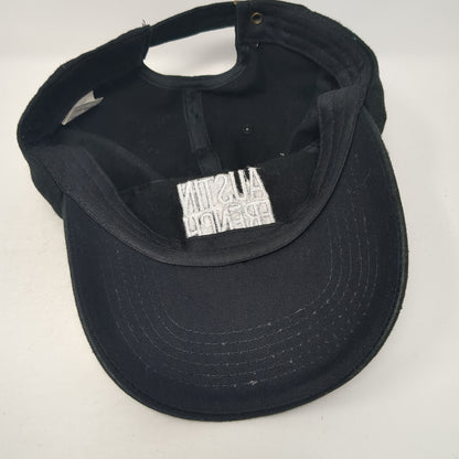 Austin French Slideback Hat Black One Size Adjustable Embroidered