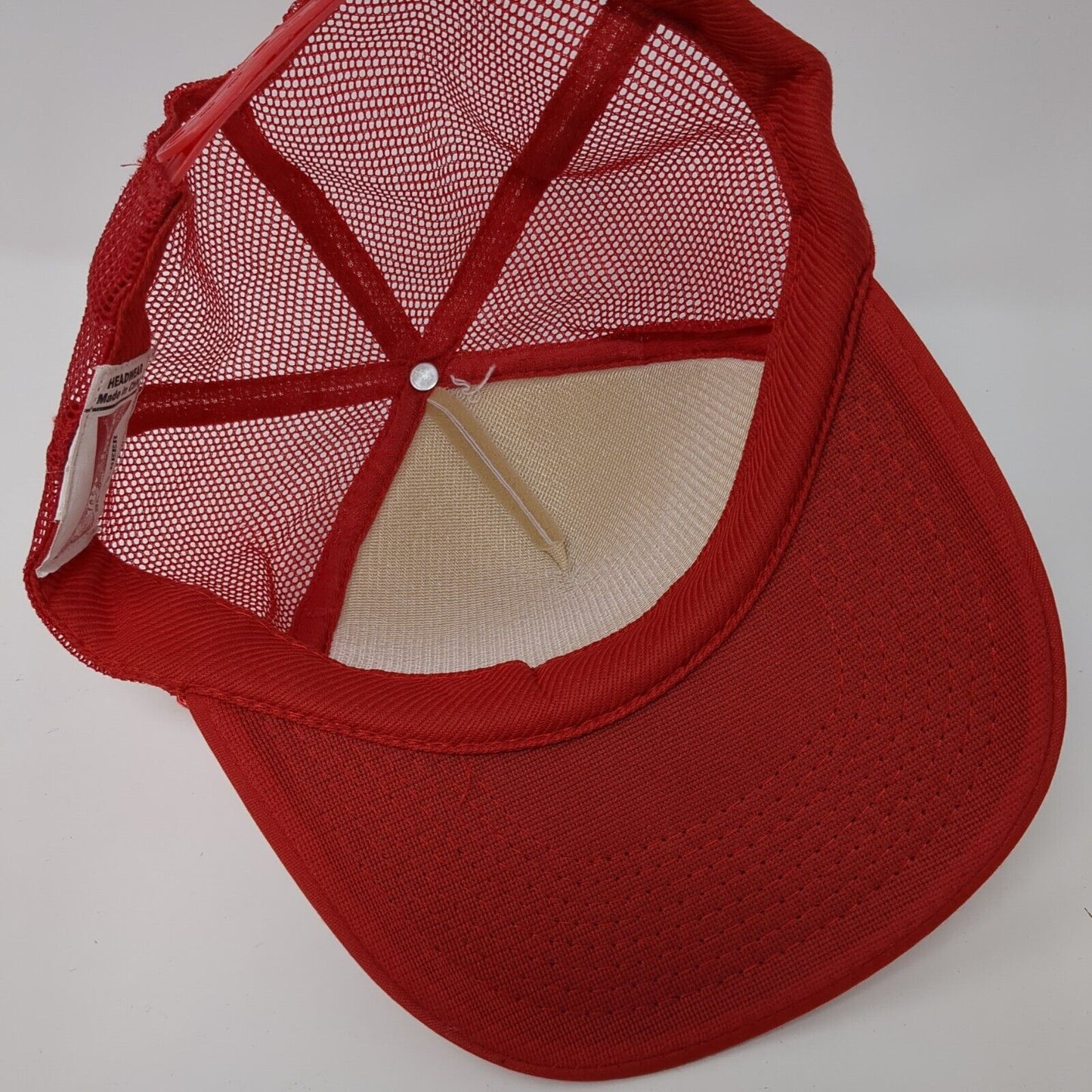Budweiser Beer Snapback Rope Trucker Hat Red One Size Mesh Back