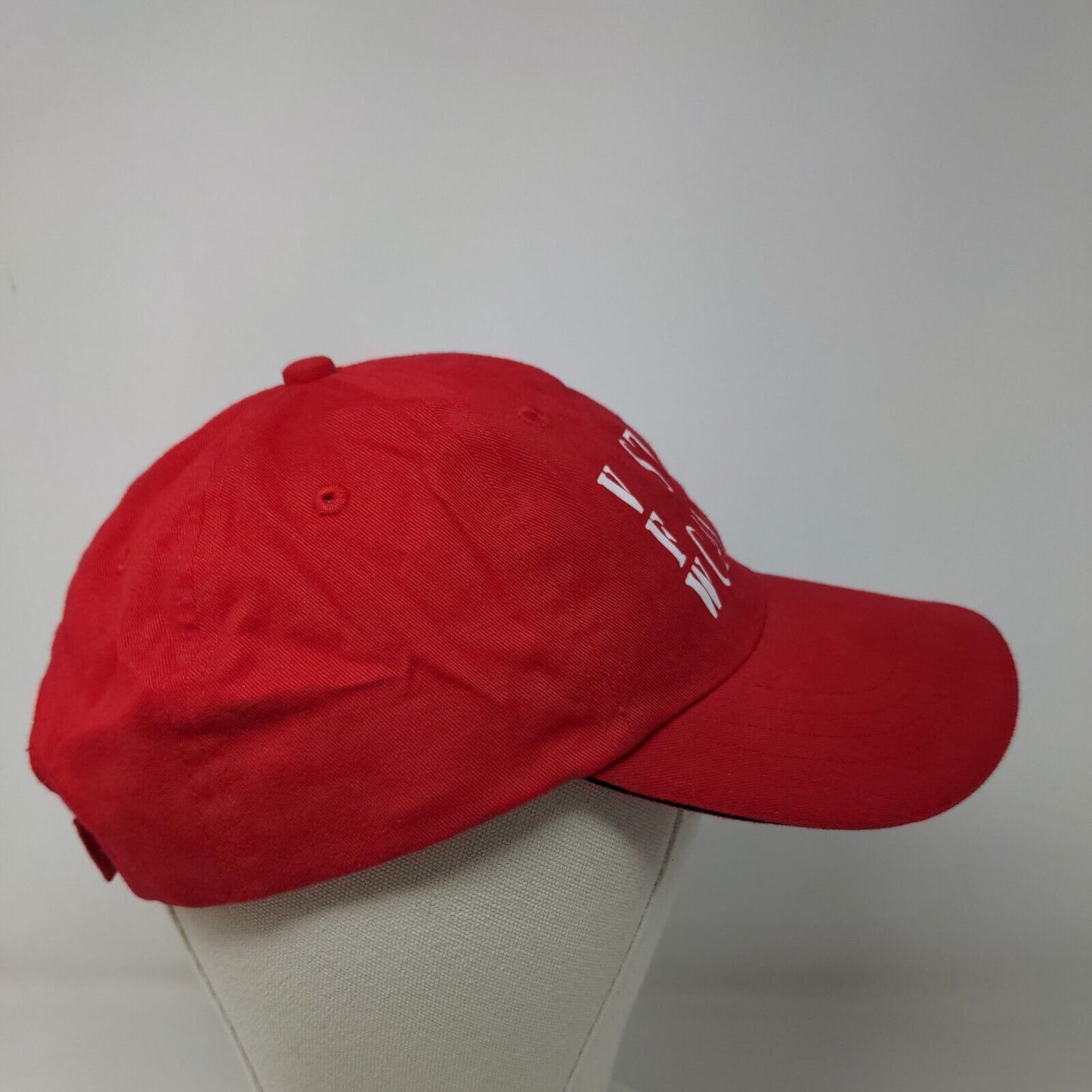 Otto Men's Strapback Hat Red OSFM VFW State Campout 2009 Graphic