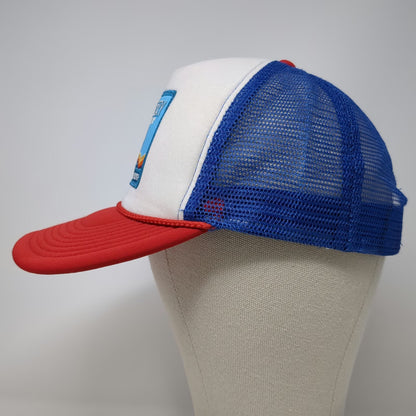 Cobra Trucker Hat White Montucky Cold Snacks Horse Patch Snapback Rope One Size