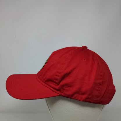 Buc-ees Slideback Hat Red OSFM Adjustable Embroidered 6 Panel Cotton