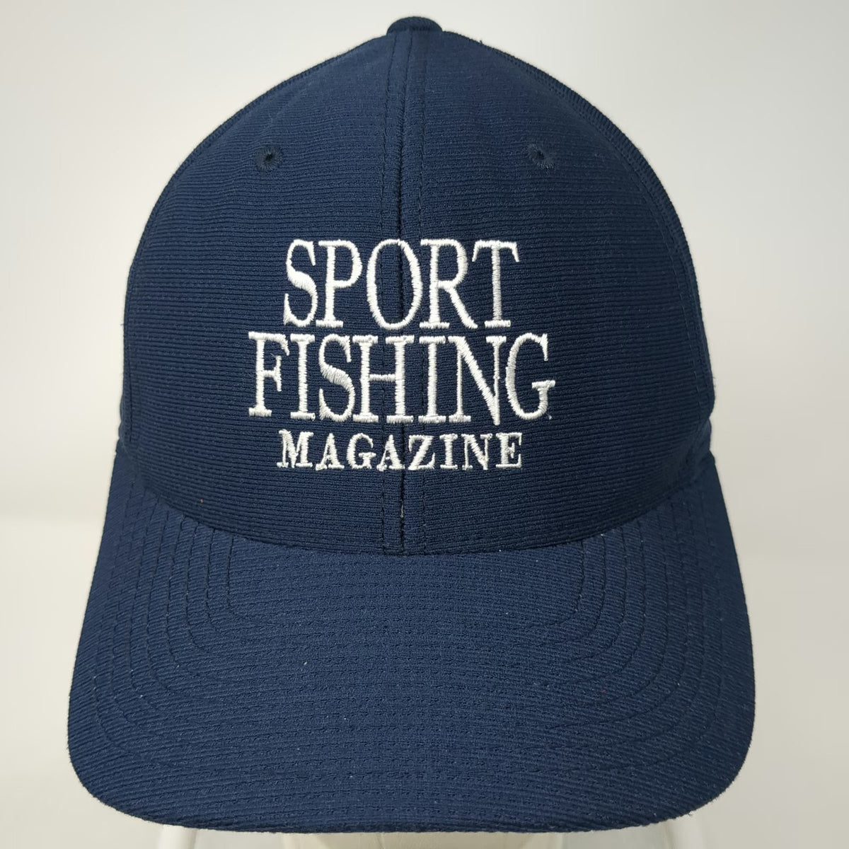 Flexfit AFTCO Sport Fishing Magazine Hat Blue One Size Baseball Cap Embroidered