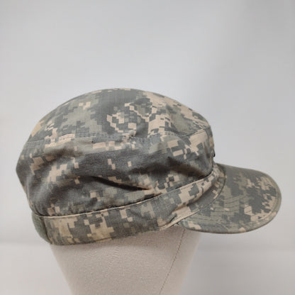 US Army Combat Uniform Digital Camo Patrol Cap Size 7 1/2 Green Tan Uniform