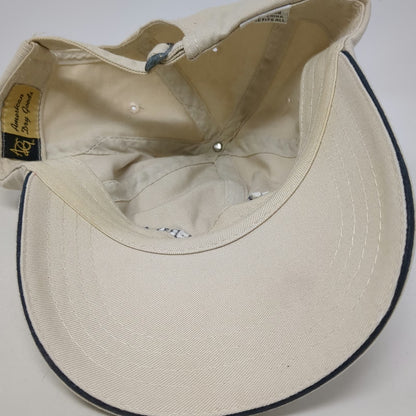 American Dry Goods Baseball Cap Beige Blue One Size Upstate Cerebral Palsy Hat