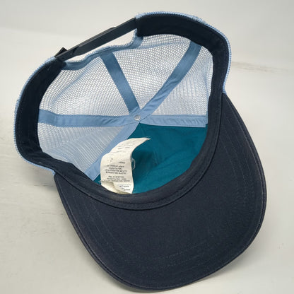 Patagonia Trucker Hat Blue One Size Snapback Built To Endure Mountains Mesh