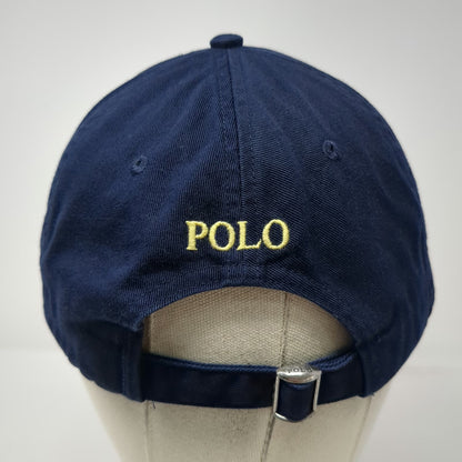 Polo Ralph Lauren Baseball Cap Blue One Size Slideback Yellow Pony Logo Hat