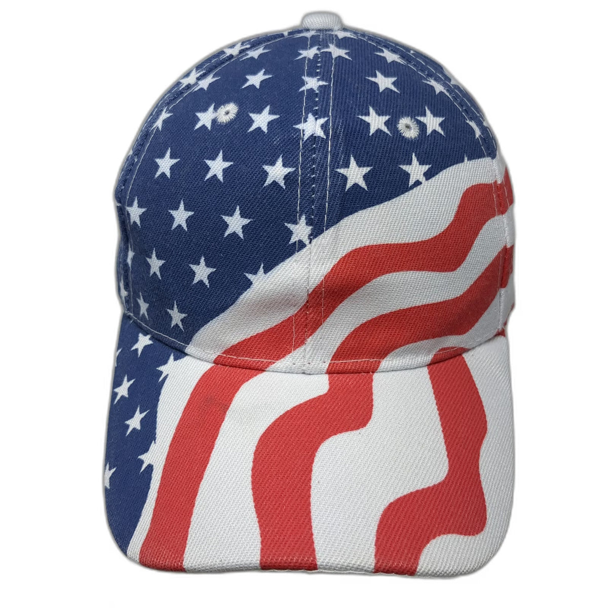R Headwear American Flag Baseball Cap Blue White Red One Size Strapback Hat