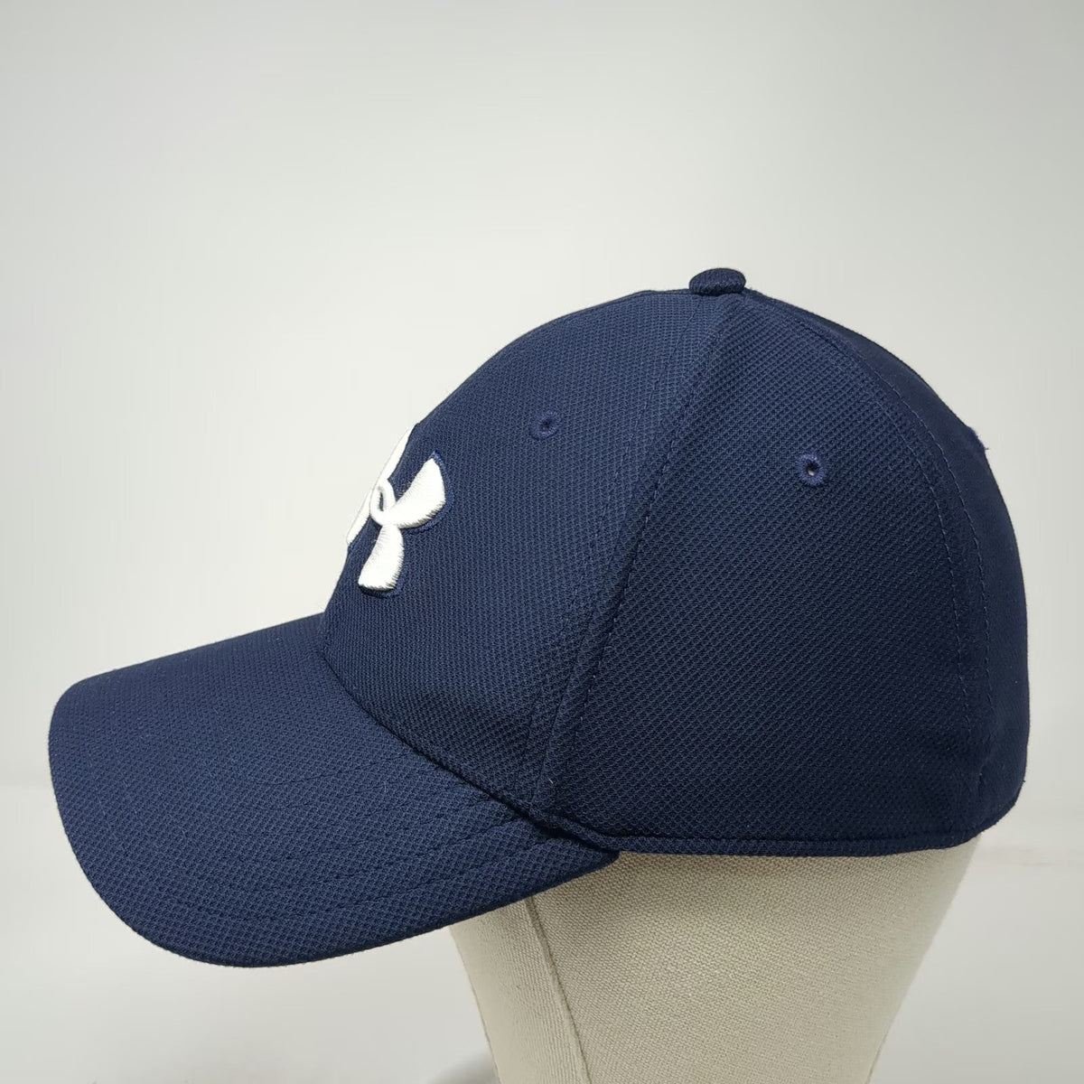 Under Armour Baseball Cap Blue XL Fitted HeatGear Logo Embroidered Sport Hat