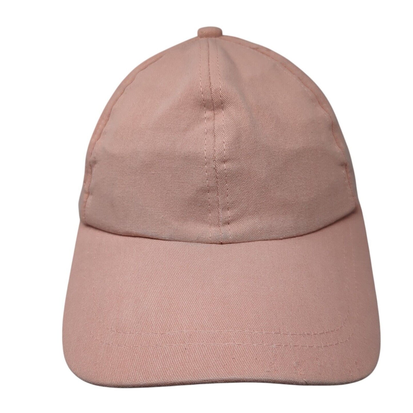 Unbranded Strapback Hat Solid Pink One Size Adjustable Blank 6 Panel