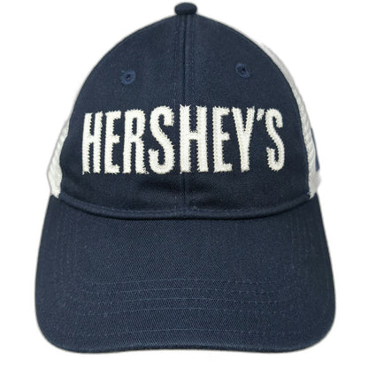 Champion Trucker Hat Blue One Size Hershey's Embroidered Mesh Snapback Logo Cap