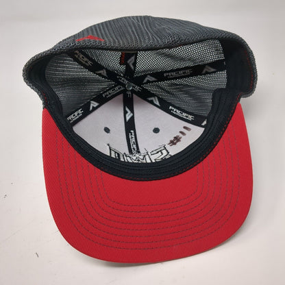 Pacific Headwear Fitted Mesh Back Trucker Hat Multi 6 7/8-7 3/8 Embroidered