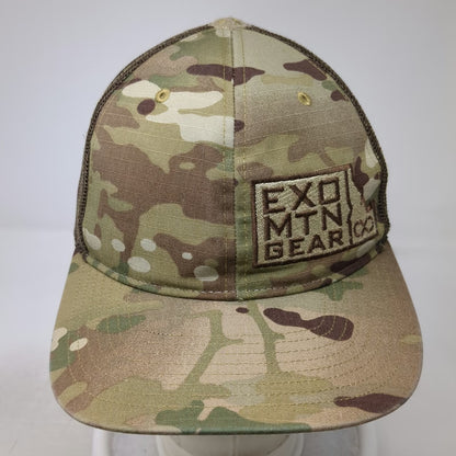 Richardson Trucker Hat Green Camo One Size Multicam Mesh Back Exo Mtn Gear hat