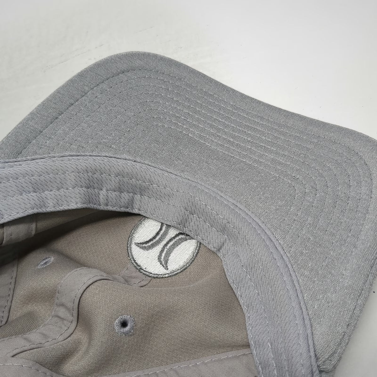 Hurley Snapback Gray One Size Logo Horizontal Stripes Structured Heathered Hat
