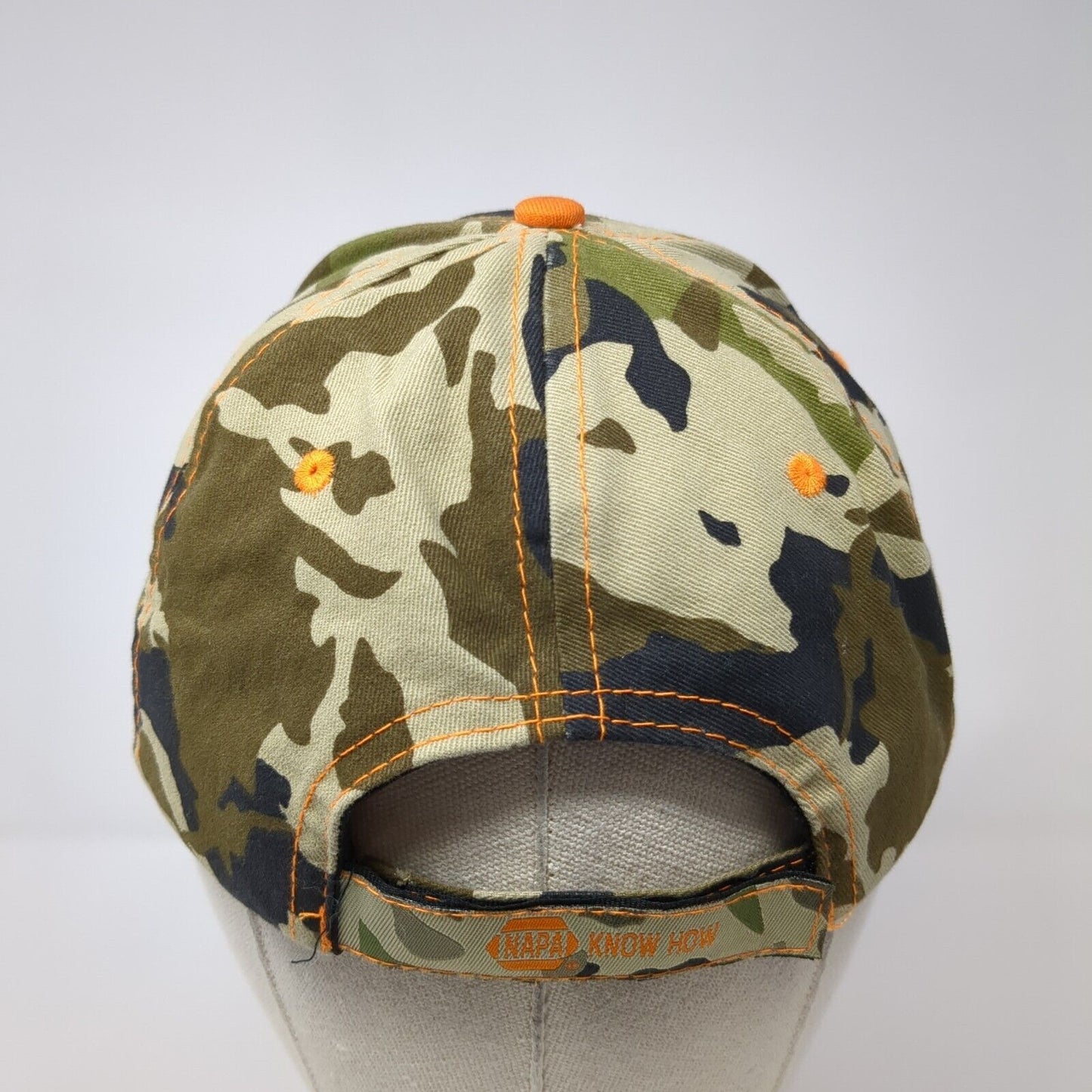 NAPA Outdoors Strapback Hat Camouflage One Size Adjustable 6 Panel