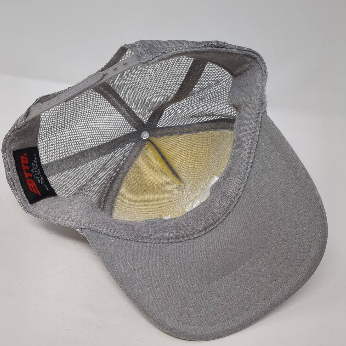 RH Snapback Rope Trucker Hat Gray One Size Embroidered Letter Otto