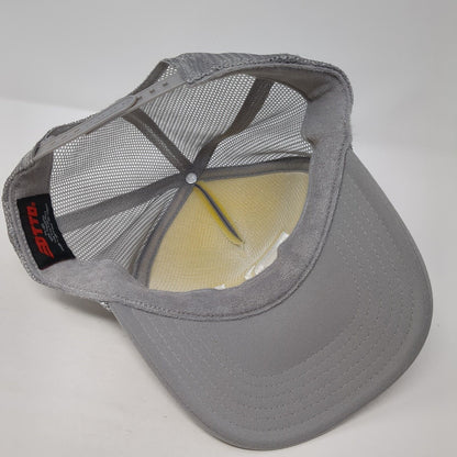 RH Snapback Rope Trucker Hat Gray One Size Embroidered Letter Otto
