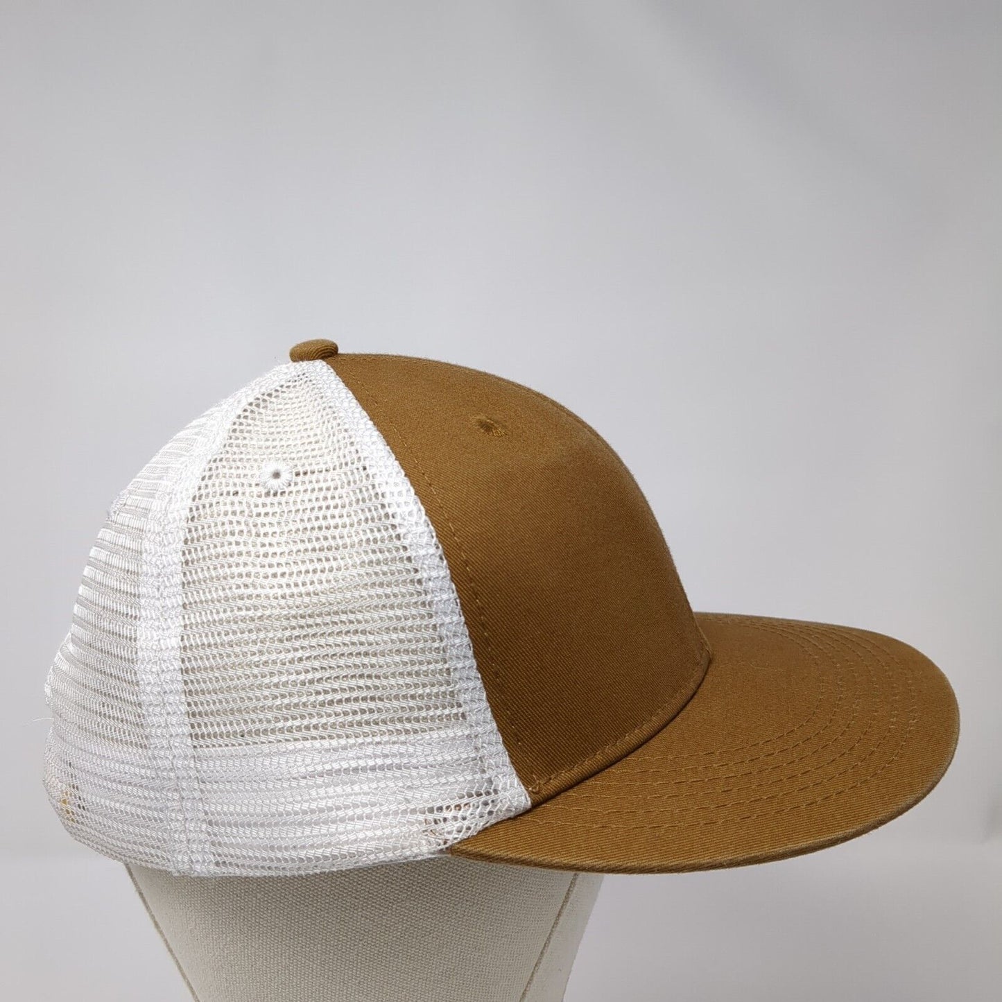 Hawx Brand Work Gear Snapback Mesh Back Trucker Hat Brown One Size