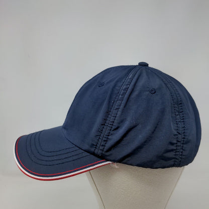 Unbranded Slideback Hat Blue One Size Adjustable Vented Holes 6 Panel Blank