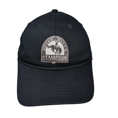 Snake River Stampede Strapback Hat Black Youth OSFA Port & Company