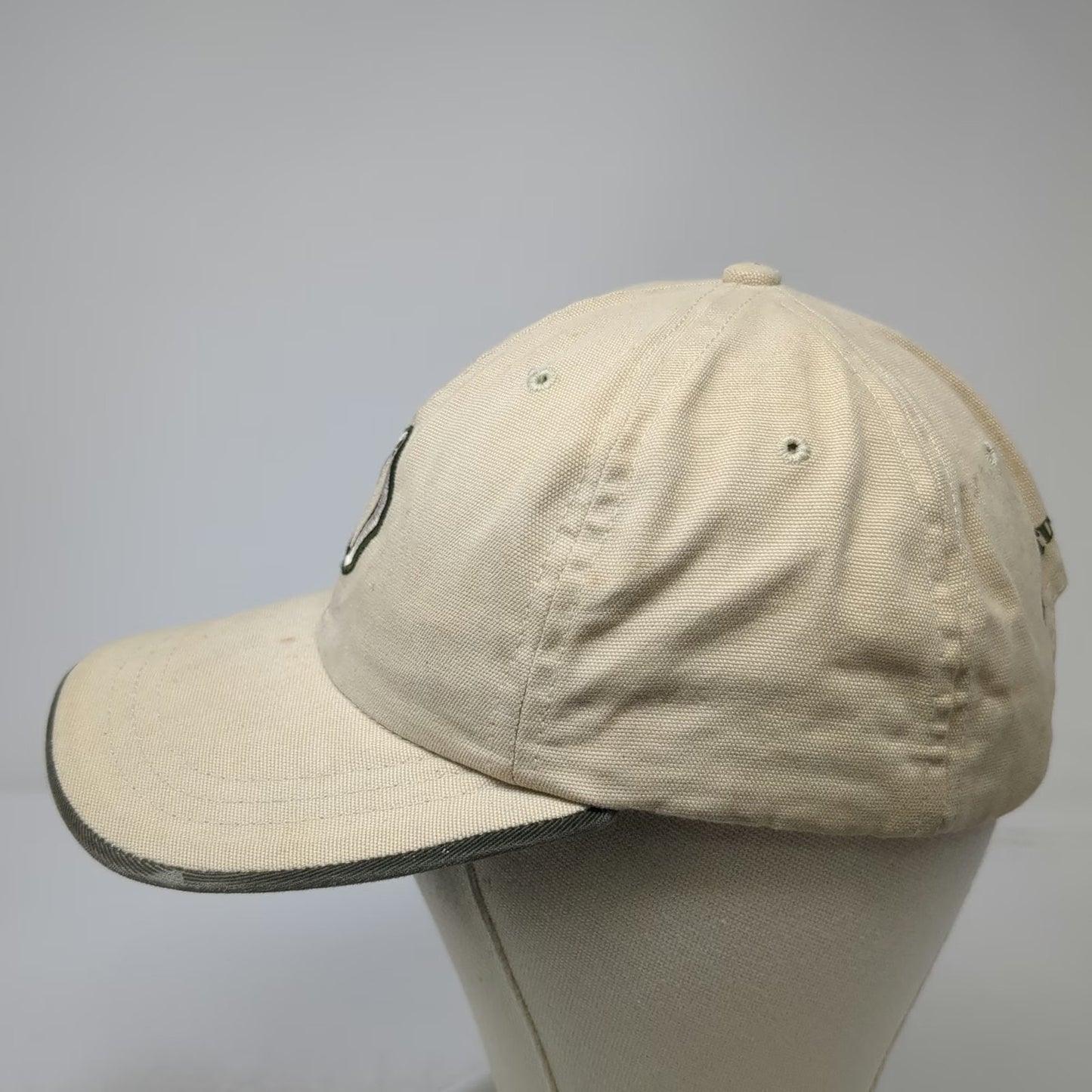Orvis Baseball Cap Beige Vintage Sporting Traditions Embroidered Slideback Hat