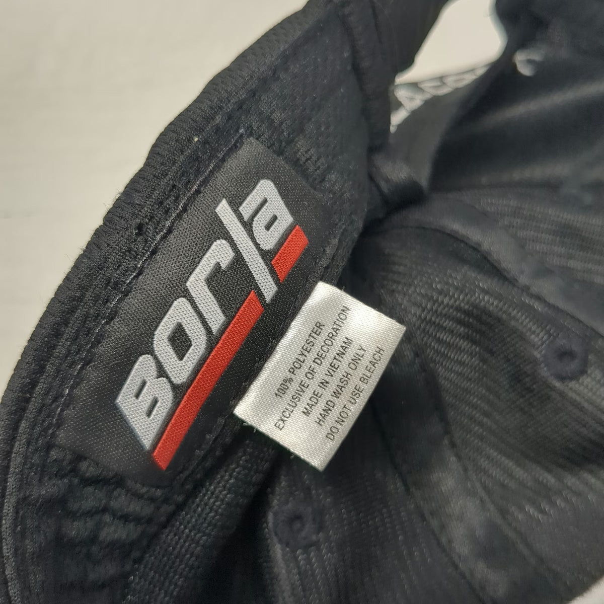 Borla Baseball Cap Black One Size Performance Mesh Strapback Exhaust Logo Hat