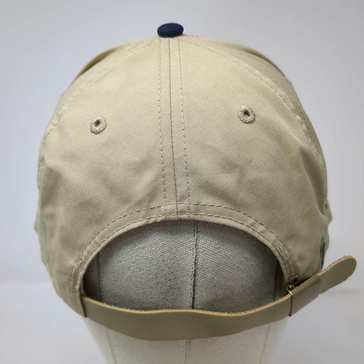 Aviator Nation 5 Panel Beige Blue One Size Rope Lightning Bolt Strapback Hat