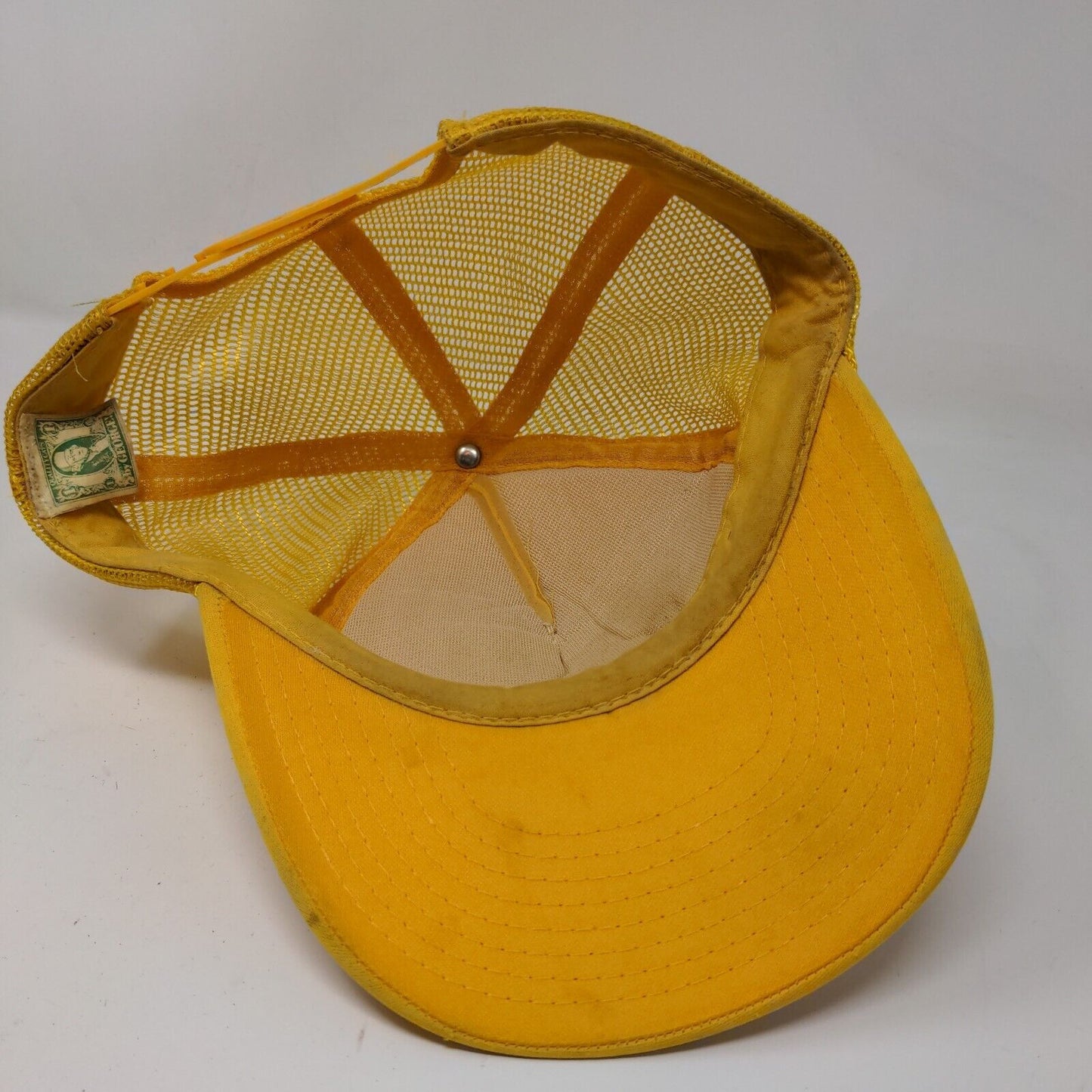 Orlando Florida Men's Snapback Mesh Back Trucker Hat Yellow Adjustable Vintage