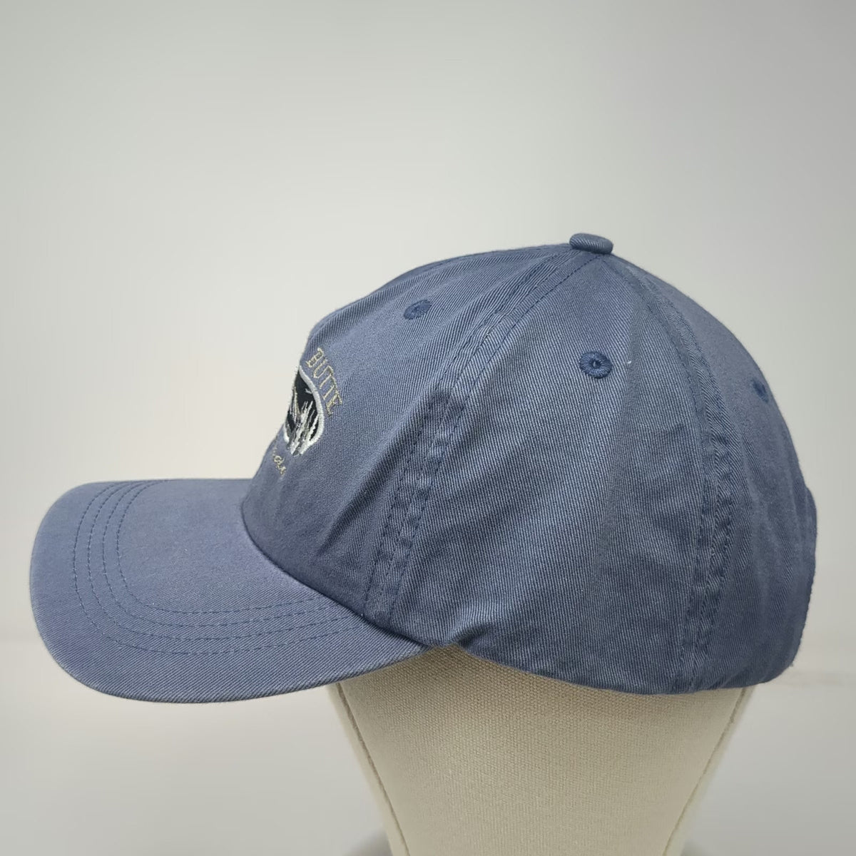 Crested Butte Colorado Mountain Blue Baseball Cap Hat One Size Slideback Cotton